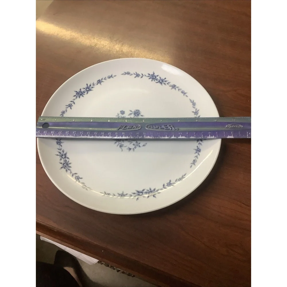 Vintage Blue Brocade by Elite Creation Dinner Plate (Replacement) 1960-1970's